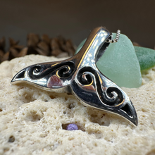 Load image into Gallery viewer, Míol Mór Whale Tail Necklace