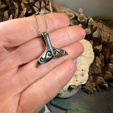 Load image into Gallery viewer, Míol Mór Whale Tail Necklace