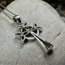 Load image into Gallery viewer, Trinity Celtic Cross Necklace