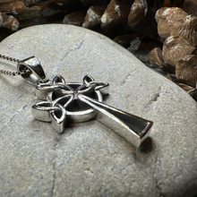 Load image into Gallery viewer, Trinity Celtic Cross Necklace