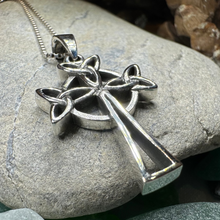 Load image into Gallery viewer, Trinity Celtic Cross Necklace