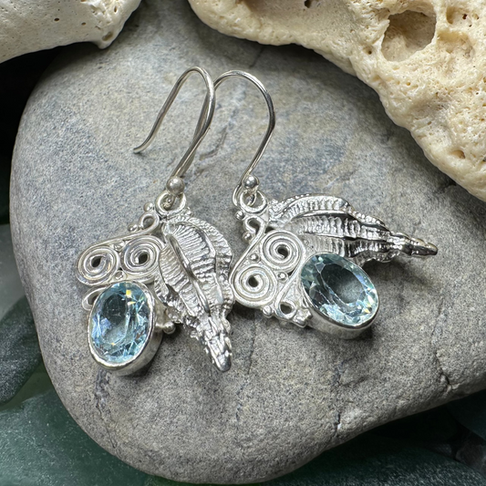 Blue Ocean Shell Earrings