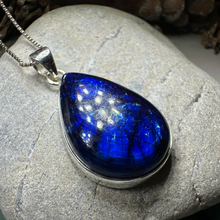 Load image into Gallery viewer, Galaxy Blue Labradorite Necklace