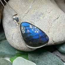 Load image into Gallery viewer, Galaxy Blue Labradorite Necklace