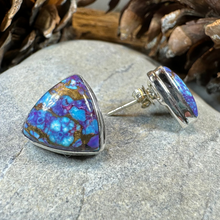 Load image into Gallery viewer, Classic Copper Turquoise Post Earrings