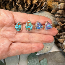 Load image into Gallery viewer, Classic Copper Turquoise Post Earrings