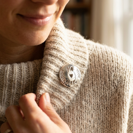 Gaelic "My Love" Brooch - Handmade in Scotland — view 6