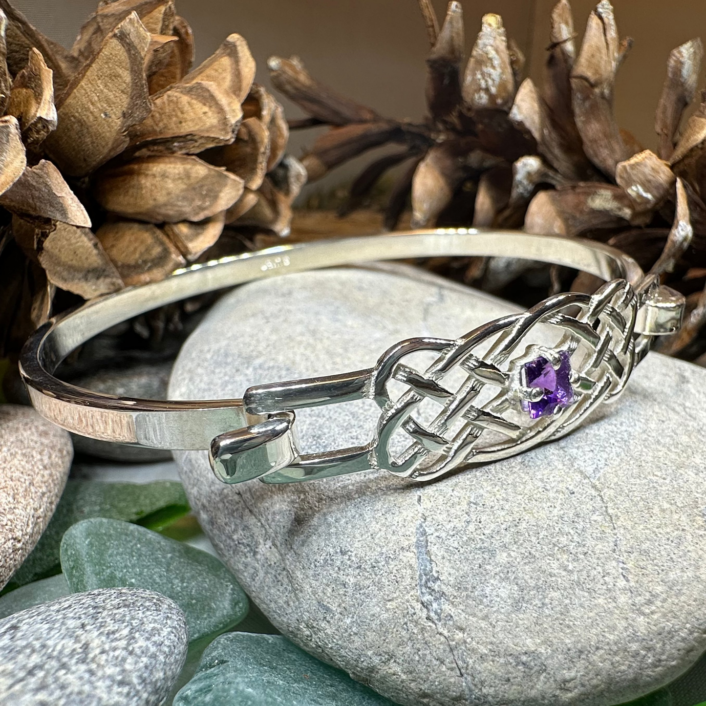 Dunrobin Celtic Knot Bracelet - Handmade in Scotland — view 13