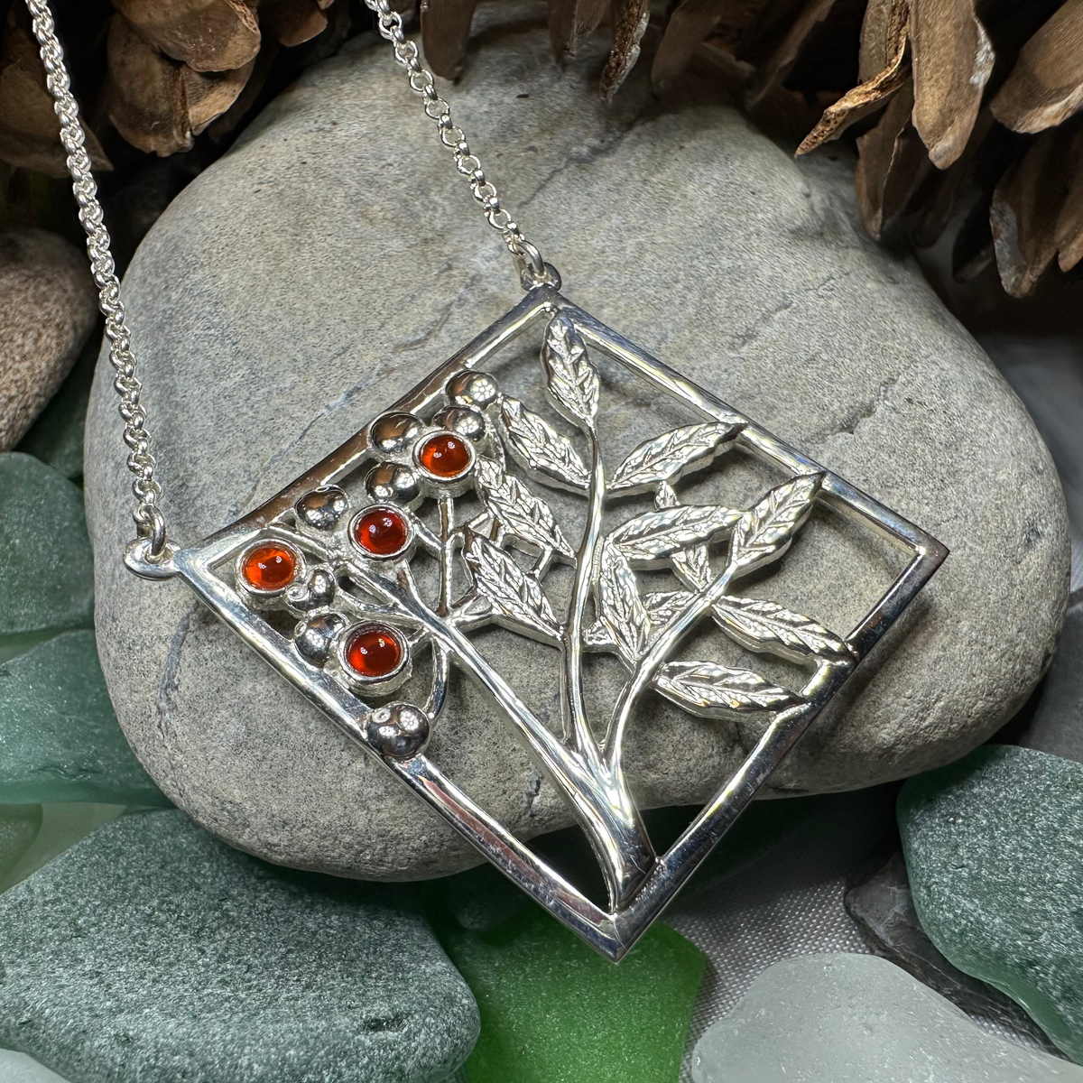 Rowan Tree of Life Necklace – Celtic Crystal Design Jewelry