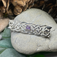 Load image into Gallery viewer, Aranel Amethyst Celtic Knot Brooch
