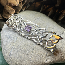 Load image into Gallery viewer, Aranel Amethyst Celtic Knot Brooch