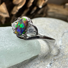 Load image into Gallery viewer, Nya Black Fire Opal Ring