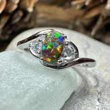Load image into Gallery viewer, Nya Black Fire Opal Ring
