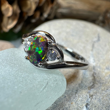 Load image into Gallery viewer, Nya Black Fire Opal Ring