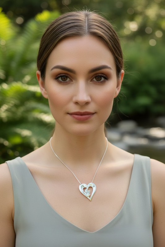 Scotland Heart Necklace - Handmade in Scotland — view 3