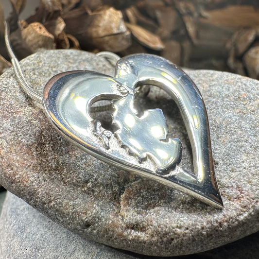 Scotland Heart Necklace - Handmade in Scotland