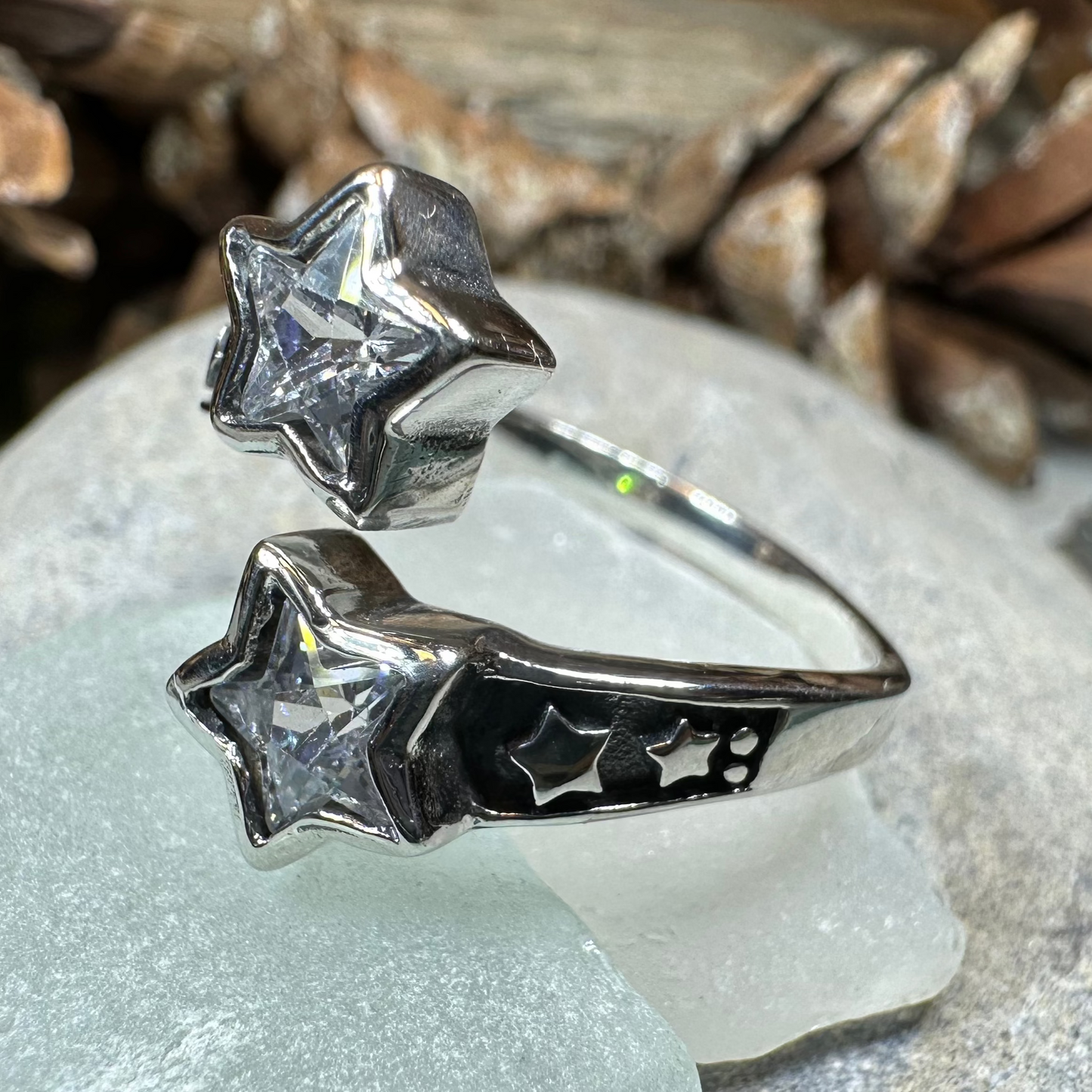 Double Shooting Stars Ring — view 10