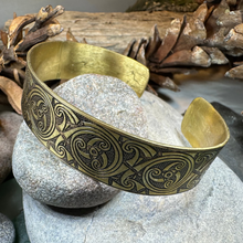 Load image into Gallery viewer, Evolution Bronze Celtic Cuff Bracelet
