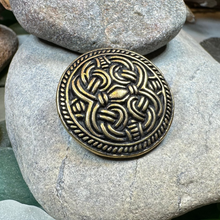 Load image into Gallery viewer, Bronze Jelling Celtic Brooch