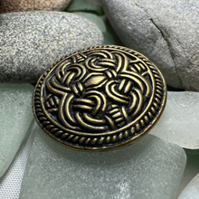 Load image into Gallery viewer, Bronze Jelling Celtic Brooch