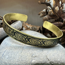 Load image into Gallery viewer, Pictish Bronze Cuff Bracelet