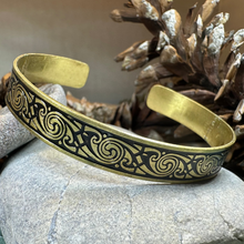 Load image into Gallery viewer, Pictish Bronze Cuff Bracelet
