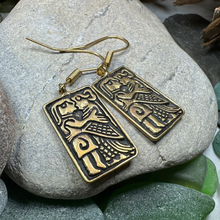 Load image into Gallery viewer, Kissing Couple Viking Bronze Earrings