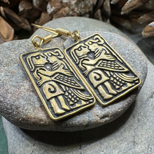 Load image into Gallery viewer, Kissing Couple Viking Bronze Earrings