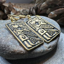Load image into Gallery viewer, Kissing Couple Viking Bronze Earrings