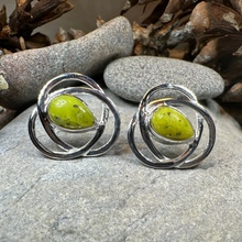 Load image into Gallery viewer, Connemara Marble Celtic Post Earrings