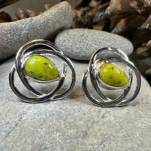 Load image into Gallery viewer, Connemara Marble Celtic Post Earrings