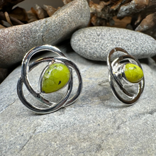Load image into Gallery viewer, Connemara Marble Celtic Post Earrings