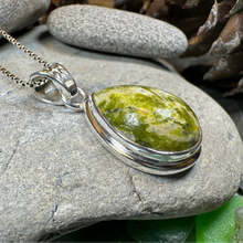 Load image into Gallery viewer, Connemara Marble Irish Teardrop Necklace