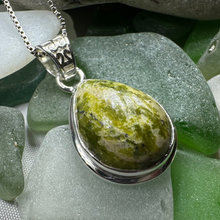 Load image into Gallery viewer, Connemara Marble Irish Teardrop Necklace