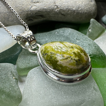 Load image into Gallery viewer, Connemara Marble Irish Teardrop Necklace