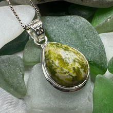 Load image into Gallery viewer, Connemara Marble Irish Teardrop Necklace