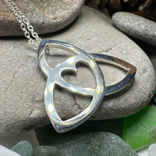 Load image into Gallery viewer, Gabrielle Trinity Knot Heart Necklace