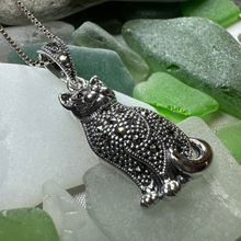 Load image into Gallery viewer, Sitting Pretty Marcasite Cat Necklace