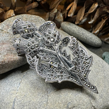 Load image into Gallery viewer, Marcasite Thistle Brooch