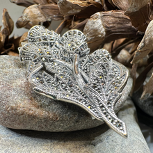 Load image into Gallery viewer, Marcasite Thistle Brooch