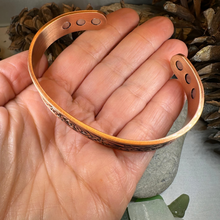 Load image into Gallery viewer, Viking Birds Copper Cuff Bracelet
