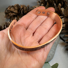 Load image into Gallery viewer, Viking Birds Copper Cuff Bracelet