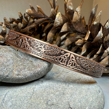Load image into Gallery viewer, Slim Tree of Life Copper Cuff Bracelet