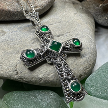 Load image into Gallery viewer, Durrow Celtic Cross Necklace