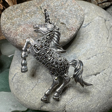 Load image into Gallery viewer, Prancing Unicorn of Scotland Pin