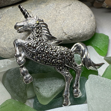 Load image into Gallery viewer, Prancing Unicorn of Scotland Pin