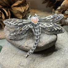 Load image into Gallery viewer, Damsel Dragonfly Marcasite Brooch