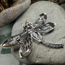 Load image into Gallery viewer, Damsel Dragonfly Marcasite Brooch