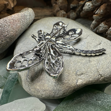 Load image into Gallery viewer, Damsel Dragonfly Marcasite Brooch