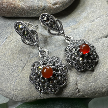 Load image into Gallery viewer, Autumn Blossom Marcasite Earrings